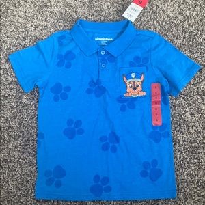 Kids paw patrol collar tee